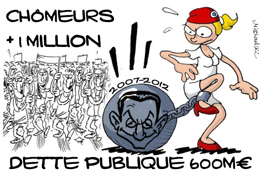 Héritage Sarkozy : 600 milliards de dette et 1 million de chômeurs en plus