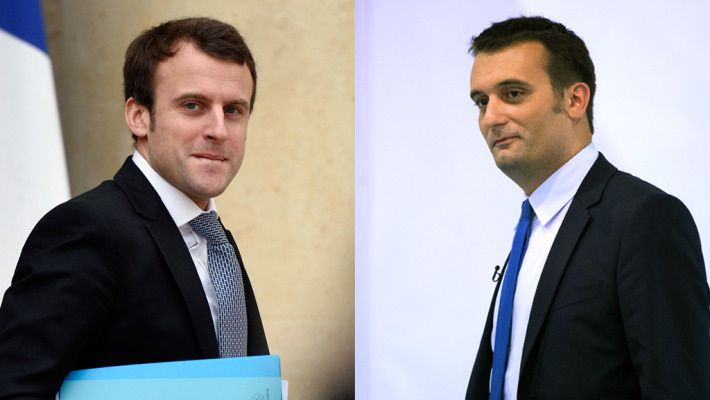 Emmanuel Macron renvoie Florian Philippot et le programme �conomique du FN dans les cordes 