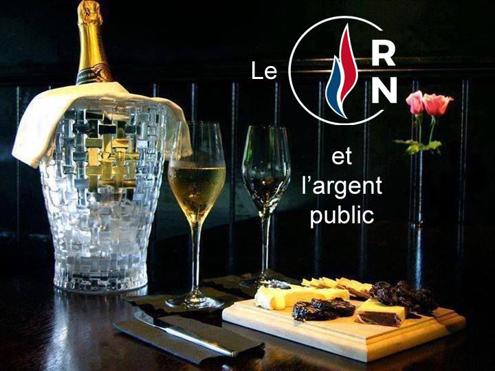 Champagne et dîners de luxe que le RN - ex FN - devra nous rembourser