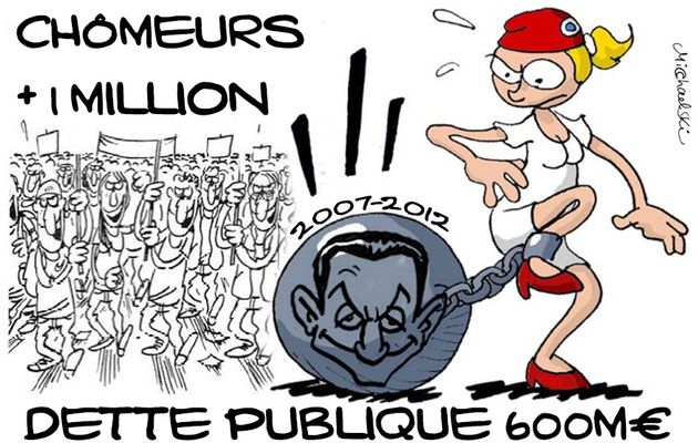 Héritage Sarkozy : 600 milliards de dette et 1 million de chômeurs en plus
