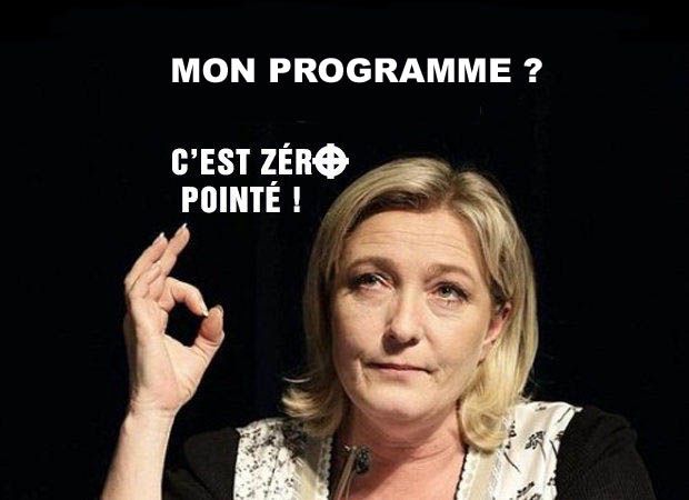Le Pen se ramasse dans le dernier sondage BVA