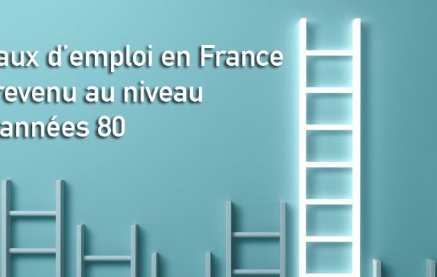 Le taux d’emploi en France est revenu au niveau des années 80